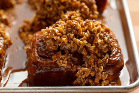 Pioneer Woman Ree Drummond Pecan Sticky Buns Recipe | PEOPLE.com Pioneer Woman Sticky Buns, Cinnamon Rolls Easy Quick, Pioneer Woman Cinnamon Rolls, Sticky Buns Recipe, Ree Drummond Recipes, Pecan Cinnamon Rolls, Sticky Buns Recipes, Pecan Sticky Buns, Pioneer Woman Ree Drummond