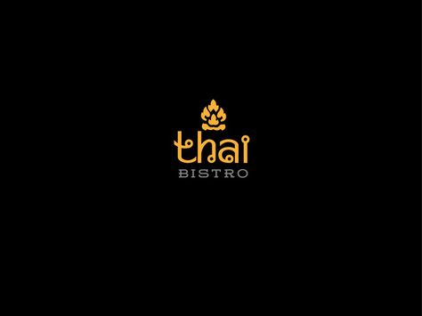 Thai Bistro by Rudolf Mihu, via Behance Thai Branding, Thailand Logo, Thai Design, Logo Design Inspiration Creative, Food Branding, Hotel Logo, Restaurant Logo Design, Thai Restaurant, Thai Art