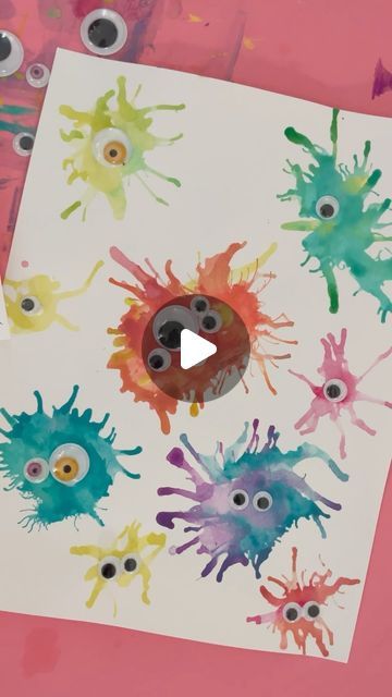 Kimbo- on Instagram: "Kid craft camp project number 27 🎨 let’s get our paint splatter on! 👩‍🎨👨‍🎨🧑‍🎨 comment KIDSCRAFTCAMP to get the link to sign up for the whole series!!! #kidsartsandcrafts" Splatter Art Ideas, Painting Ideas Toddlers, Kindergarten Painting Ideas, Kids Painting Ideas On Canvas, Famous Artists For Kids, Grandparents Activities, Painting Ideas For Kids, Splatter Painting, Paint Chip Art