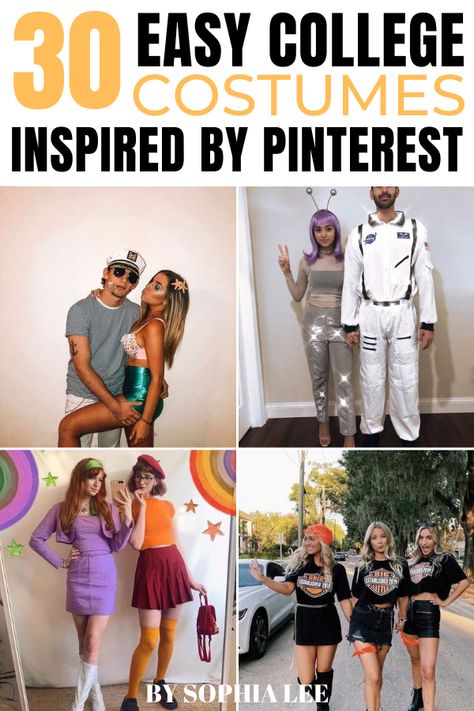 love these college halloween costumes from pinterest!! obsessed Pinterest Obsessed, Party Outfits College, Cheap Easy Halloween Costumes, Cheap Halloween Costumes Diy, Partner Costumes, Badass Halloween Costumes, College Halloween Costumes, Costumes 2023, College Costumes