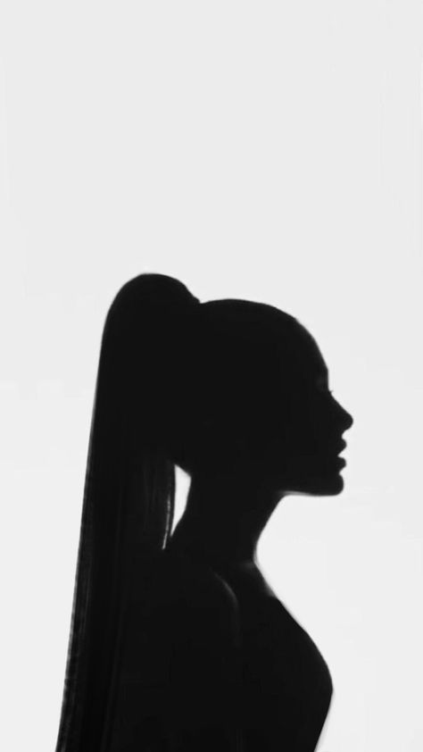 Ariana Grande Line Art, Ariana Grande Silhouette, Siluette Woman, Ariana Drawing, Ariana Grande Ponytail, Disney Silhouette Art, Ariana Grande Poster, Ariana Grande Drawings, Disney Silhouette