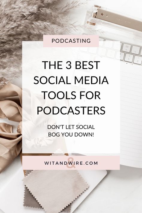 3 social media tools for the best podcast marketing Podcasting Tips, Podcast Marketing, Social Media Tools, Podcast Tips, Podcast Topics, Social Media Resources, How To Use Facebook, Social Media Marketing Tools, Social Media Marketing Business