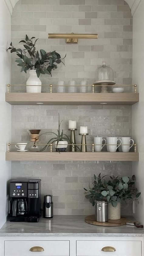 Countertop Coffee Bar Ideas | A Blissful Nest Kaffe Station, Bars In Kitchen, Coffee Bar Station, Coffee Bars In Kitchen, Coffee Nook, Coffee Bar Ideas, Coffee Bar Home, Home Coffee Bar, Coffee Bars