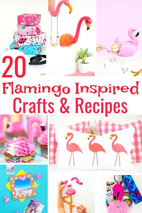 Are you crazy about flamingos? I am! Check out these top 20 DIY Flamingo Inspired Crafts and Recipes. Flamingo Crafts, Flamingo Projects, Diy Flamingo, Flamingo Craft, Flamingo Birthday Party, Flamingo Theme, Flamingo Decor, Sand Crafts, Flamingo Birthday