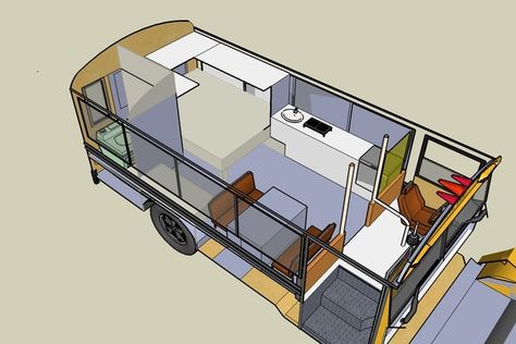 ImageI like this one Short Bus Conversion, Bus Sekolah, Short School Bus, Bus Remodel, Bus Rv Conversion, School Bus Tiny House, School Bus Camper, School Bus House, Diy Survival