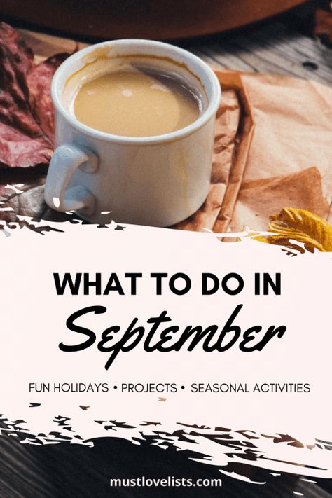 Fall Planning Ideas, September Office Activities, September Homeschool Activities, September Activity Ideas, September Bucket List For Kids, What To Do In September, September Activities For Adults, September Bucket List 2023, At Home Fall Activities