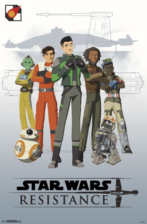 star wars resistance poster - Google Search Star Wars Resistance, Star Wars Wall Art, Wall Poster Prints, Barn Wood Frames, Star Wars Poster, New Star Wars, Trends International, Wall Posters, Wall Poster