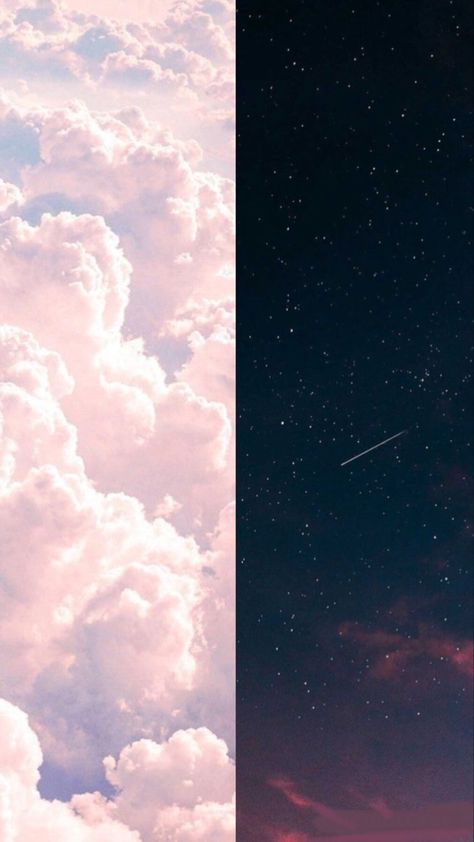 Iphone Split Screen Wallpaper, Split Background Wallpaper, Day And Night Wallpaper Aesthetic, Split Color Wallpaper Iphone, Split Screen Wallpaper Iphone, Niagara Launcher Wallpaper Aesthetic, Day And Night Background, Split Wallpaper Iphone, Day And Night Aesthetic