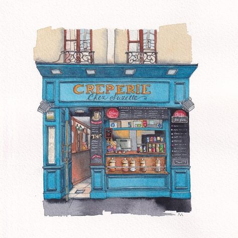 Astrid Wielinga | Urban Anna (@urbananna20) • Fotos y videos de Instagram Hello Bluebird, Latin Quarter, Art Boutique, Art Style Inspo, Urban Sketching, Bluebird, Art Styles, Art Style, Art Projects