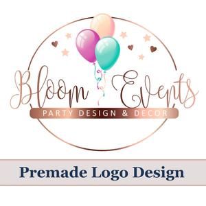 Logo Design Event, Party Planners Logo, Kids Branding Design, Planner Logo Design, Wedding Photography Logo, Event Planner Logo, Wedding Planner Logo, Balloon Logo, Decoration Logo