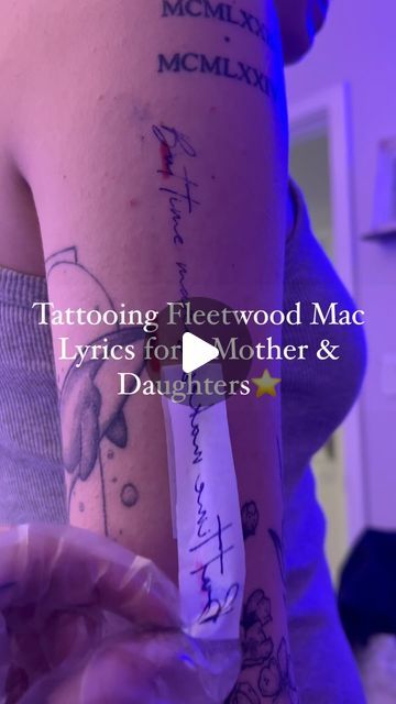 ★𝐈𝐥𝐥𝐮𝐬𝐭𝐫𝐚𝐭𝐢𝐯𝐞 & 𝐀𝐛𝐬𝐭𝐫𝐚𝐜𝐭 𝐓𝐚𝐭𝐭𝐨𝐨𝐬★ on Instagram: "Fleetwood Mac lyrics Family Tattoo for @taylerguy @jaedenguyy @mamakat74 ⭐️🌱🫀 Had a lot of fun making this idea come to life with you lovelies! - - - - - - #fleetwoodmac #fleetwood #familytattoos #motherdaughtertattoo #familytattoo #scripttattoos #scripttattoo #yyjtattoo #yyjtattooartist #victoriaartist #yyjtattoos #victoriatattoo #victoriatattoos #victoriatattooartist #vancouverislandtattoo #vancouverislandtattoos" Fleetwood Mac Landslide Tattoo, If You Go I Wanna Go With You Tattoo, Landslide Tattoo Fleetwood Mac, Lyrics Tattoo Ideas, Fleetwood Mac Tattoo Lyrics, Meaningful Song Lyric Tattoos, Matching Mom Daughter Tattoos, Fleetwood Mac Tattoo, Victoria Tattoo