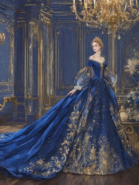 Gown Aesthetic, Era Victoria, Gaun Abad Pertengahan, Old Fashion Dresses, Royal Dresses, Fantasy Dresses, Fashion Illustration Dresses, Fantasy Gowns, Fairytale Dress