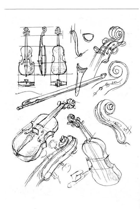 Music Sketches, Violin Drawing, Object References, Unique Wrist Tattoos, Wrist Tattoo Designs, Violin Art, Violin Design, Doodle Art Flowers, Glowing Art