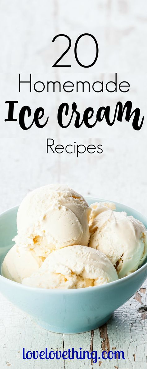 20 REAL FOOD homemade ice cream recipes! +dairy free options! Handmade Ice Cream, Ice Cream Maker Recipes, Homemade Ice Cream Recipes, Food Homemade, Sorbet Recipes, Healthy Treat, Ice Cream Recipe, Homemade Ice, Homemade Ice Cream