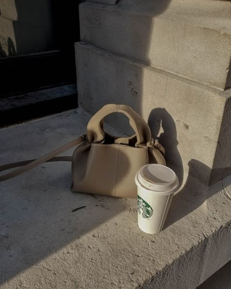 Starbucks aesthetic, polene paris, coffee aesthetic, iced latte, oat milk latte, grey bag Oat Milk Color Aesthetic, Bag And Coffee Aesthetic, Marketing Pictures, Oat Milk Latte, Ice Latte, Starbucks Aesthetic, Coffee Aesthetics, Milk Color, Business Instagram