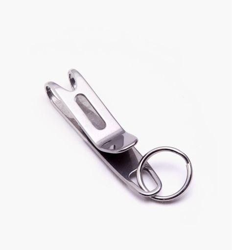 Key Rings, Key Chains & Carabiners - Lee Valley Tools Lee Valley Tools, Lee Valley, Key Tags, Accessories Packing, Key Clip, Pocket Clip, Personalized Accessories, Key Chains, Key Holder