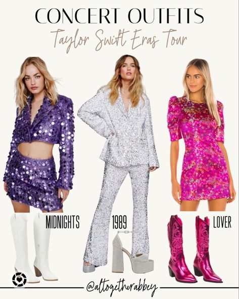 Taylor Swift Concert Outfit Taylor Swift Eras Tour Outfits // Festival Outfits // Sparkly Dresses // Dresses and Cowgirl Boots SALE ALERT: Dresses from Nasty Gal 60% off through 4/16! #LTKFestival Follow my shop @altogetherabbey on the @shop.LTK app to shop this post and get my exclusive app-only content! #liketkit #LTKSeasonal #LTKstyletip @shop.ltk https://liketk.it/46Iu6 Dresses And Cowgirl Boots, Pink Boots Outfit, Dress And Cowgirl Boots, Pink Knee High Boots, Taylor Swift Eras Tour Outfits, Taylor Swift Concert Outfit, Metallic Butterfly, Eras Tour Outfits, Pink Ankle Boots