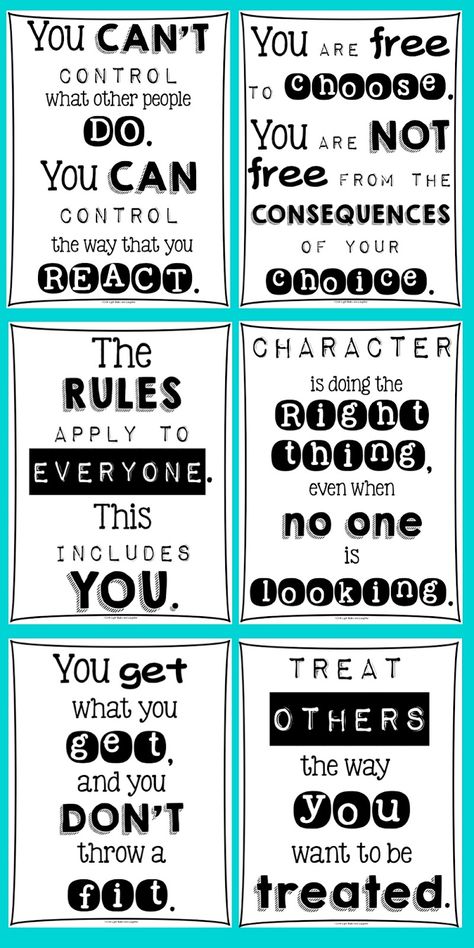 Classroom Posters For Every Teacher Classroom Posters Free, Teacher Posters, طابع بريدي, Classroom Quotes, Classroom Behavior, Classroom Rules, Character Education, Beginning Of School, Future Classroom