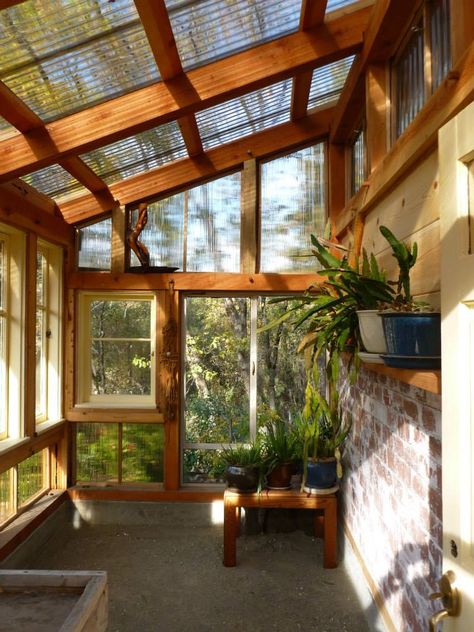 Timber Frame Greenhouse Build — Steemit Greenhouse Porch Addition, Pergola Turned Greenhouse, Greenhouse Home Addition, Greenhouse With Loft, Midcentury Greenhouse, Greenhouse Garage Combo, Greenhouse Deck Ideas, Attached Greenhouse Ideas, Greenhouse With Hot Tub