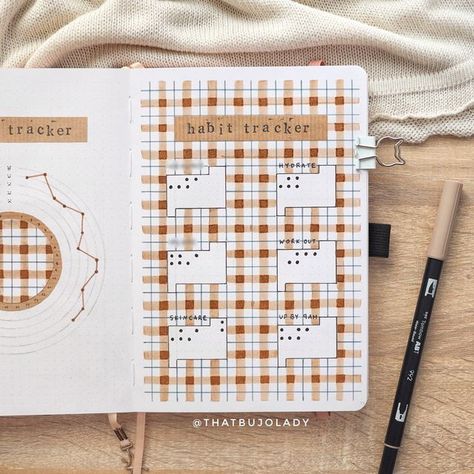 How To Draw Plaid, October Bullet Journal Mood Tracker, October Habit Tracker, October Bullet Journal, Bullet Journal Mood Tracker, Journal Mood Tracker, Bullet Journal October, Bullet Journal Work, Goals Bullet Journal