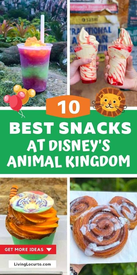 Lion King Desserts, Glow In The Dark Drinks, Animal Kingdom Snacks, Disney Dessert Recipes, Dessert Animals, Animal Kingdom Food, Disney Dole Whip, Mickey Mouse Treats, Dole Whip Recipe