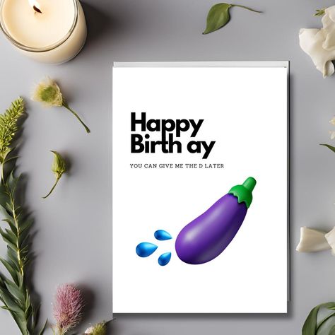 Rude Birthday Greeting Cards Funny Dirty Card for Boy Friend Best Friend Inappropriate Cards Funny Birthday Gift Card Humour Crude Inappropriate Birthday Cards, Birthday Gift Card, Birthday Gift Cards, Funny Birthday Gifts, Happy Birth, Birthday Greeting, Birthday Greetings, Birthday Greeting Cards, Birthday Cards