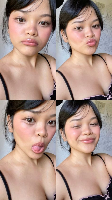 Simple Japanese Makeup, Douyin Makeup Tutorial Aegyosal, Igari Makeup Tan Skin, 90s Asian Makeup, Filipino Makeup Looks, Igari Makeup Look, Japanese Igari Makeup, Igari Makeup Dark Skin, Soft Douyin Makeup