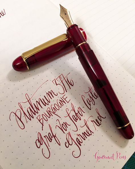 Spare Time Activities, Fountain Pens Writing, Fountain Pen Drawing, Dog Pens, Stylish Pens, Fancy Pens, Dog Pen, How To Write Calligraphy, Garnet Red