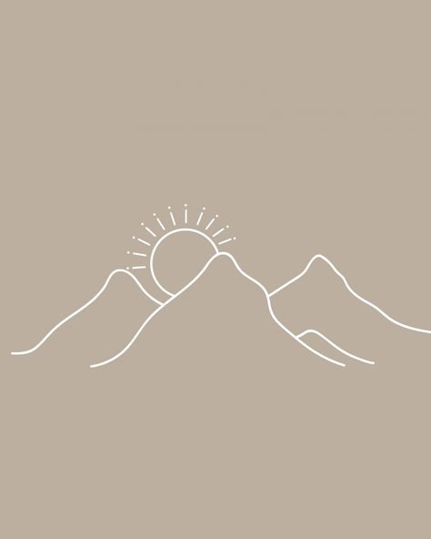 drawings easy #tattooideas #tattoos #quotetattoos Sunrise Drawing, Berg Tattoo, Sunrise Tattoo, Mountain Tattoo Simple, Minimal Drawings, Mountain Drawing, Line Art Drawing, Tattoo Simple, Mountain Tattoo