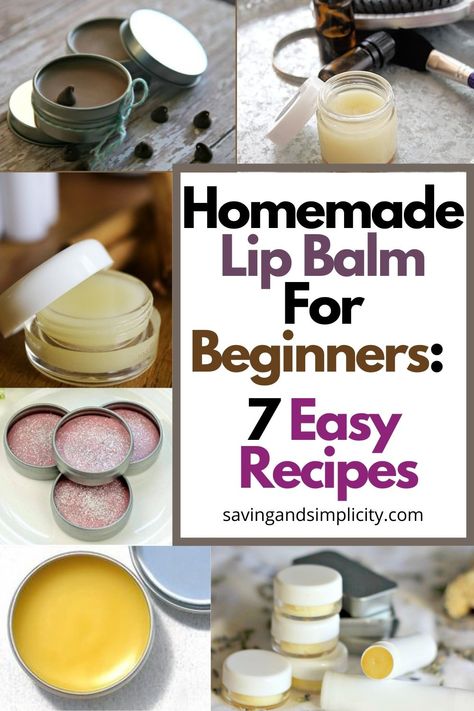 Homemade Chapstick Recipe, How To Make Chapstick, Easy Lip Balm Recipe, Homemade Chapstick, Chapstick Recipe, Easy Lip Balm, Make Lip Balm, Homemade Lip Balm Recipe, Diy Lip Balm Recipes