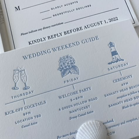 Coastal Wedding Signage, Coastal Wedding Colors, Coastal Wedding Theme, Coastal Wedding Invitations, Printing Studio, Hamptons Wedding, Nantucket Wedding, Letterpress Design, Yacht Wedding