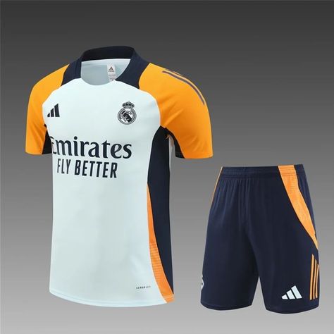 Real Madrid 🤍 Real Madrid Training, Graphic Tee Design, Jersey Design, Football Jersey, Football Jerseys, Soccer Jersey, Tee Design, Real Madrid, Graphic Tee