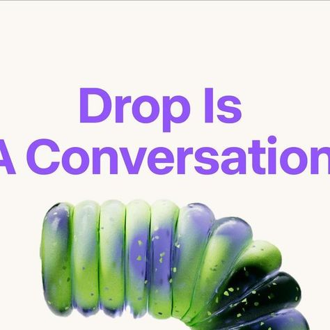 Drop on Instagram: "New look, same vision. Dive into the conversation with Drop. #MakeTheSwitch" Cinema 4d Typography, Cinema 4d Materials, Cinema 4d Abstract, Cinema 4d, Diving, New Look, Instagram