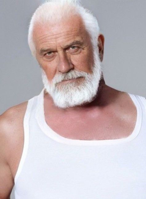 Cute Old Man, Make A Comic Book, Beard Images, Handsome Older Men, White Beard, Beard Styles, Old Man, Old Men, Beards