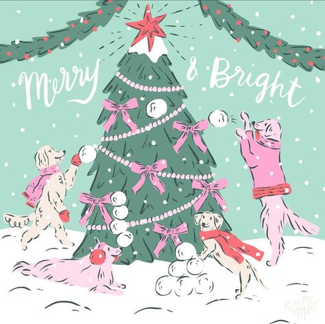 Christmas Wallpaper Ipad, Winter Drawings, Christmas Card Illustration, Christmas Dogs, Christmas Tree Art, Cottage Christmas, Christmas Planning, New Year Greeting Cards, Doodle Lettering