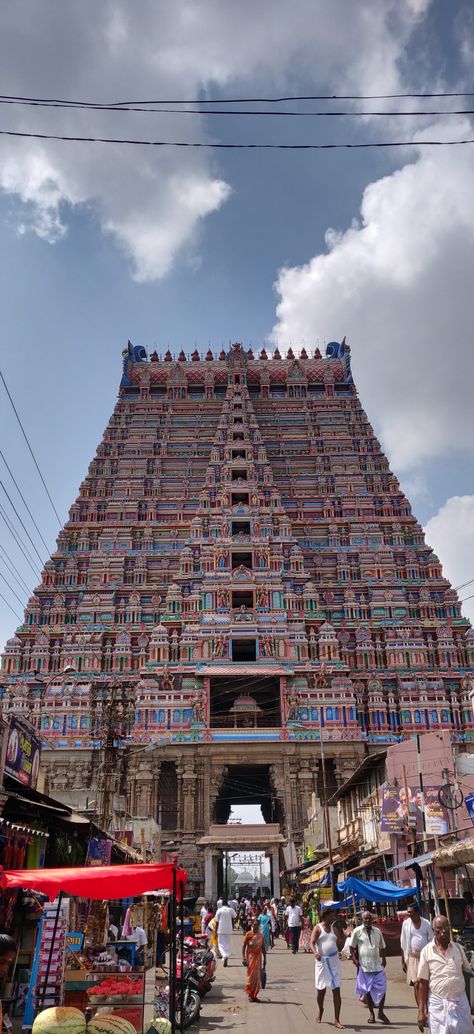 Srirangam Temple, Temple Entrance, Times Square, Entrance, Temple, Photography, Travel, Quick Saves