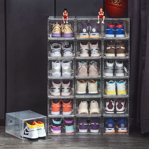 Sneaker Storage Box, Shoe Bin, Shoe Containers, Shoe Storage Box, Sneaker Storage, Plastic Shoe Boxes, Sneakers Box, Foldable Shoes, Clear Shoes