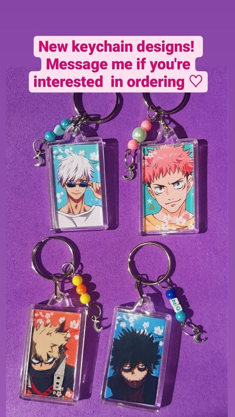 Dabi Merch, Anime Keychains Diy, Itadori Gojo, Anime Resin, Anime Keychains, Beautiful Disney Quotes, Anime Diys, Diy Keyring, Kpop Diy