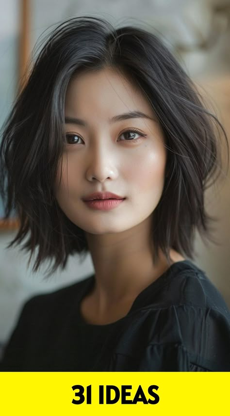 Dive into a new look with our selection of 31 bob haircuts for round faces, tailored to enhance and complement your facial structure. Haircut For Asian Round Face, Asian Haircut Round Face, Asian Bob Haircut Round Faces, Asian Lob, Hairstyles For Asian Hair, Short Asian Haircut For Women, Asian Short Hair Round Face, Bob Cut For Round Face, Asian Hairstyles Round Face