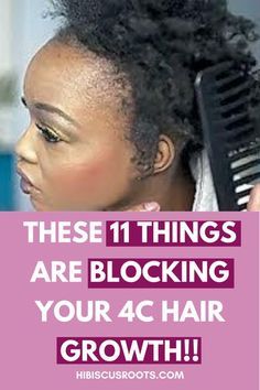 Black Woman Hair Growth Tips, Afro Hair Growth, Grow Black Hair, 4c Hair Growth, Growing Long Natural Hair, Grow Natural Hair, Natural Hair Growth Remedies, 4c Hair Care, Hair Growth Women