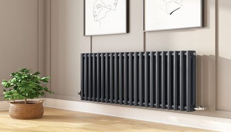 Designer radiators are currently extremely popular, they enhance the appearance of your home without compromising on the heat output. Whilst the range of radiators online is forever growing, it's difficult finding cheap radiators as the majority of prices online are extremely high and in most cases far higher than traditional radiators. Column Radiator, Traditional Radiators, Horizontal Radiators, Central Heating Radiators, Bathroom Radiators, Black Radiators, Traditional Homes, French Doors Patio, Column Radiators