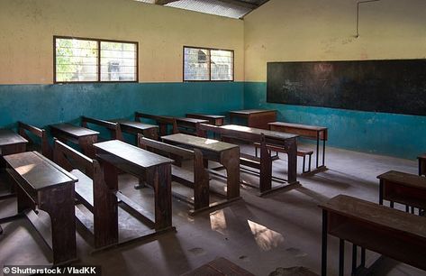 In Ubang in southern Nigeria, males speak one language and women speak another, though both are discouraged at the village school (stock image) School Table, Village School, Ancient Africa, Men Are From Mars, School Tables, Different Words, Different Languages, First Language, Second Language