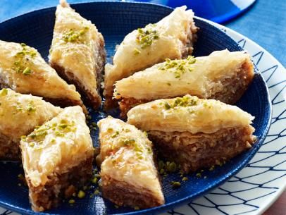 Baklava Recipe | Michael Symon | Food Network Brown Food, Baklava Recipe, Michael Symon, Sandra Lee, Alton Brown, Phyllo Dough, Food Network Magazine, Pastry Dough, Baklava