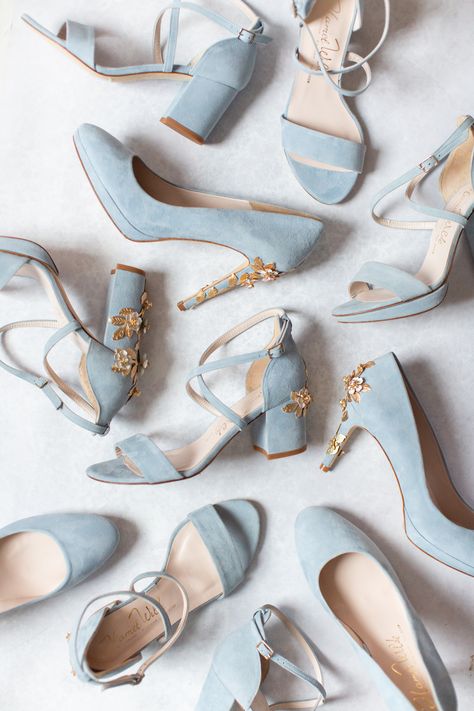 Girls Footwear, Blue Bridal Shoes, Designer Wedding Shoes, Blue Wedding Shoes, Wedges Heels, Cinderella Shoes, Fancy Jewellery Designs, Bridal Heels, Bridal Shoes Flats