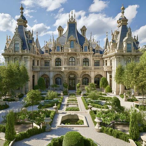 Royalty Castle, Royalty House, Castle Exterior, Castle House Design, Luxury Exterior, Mansion Floor Plan, Castle Aesthetic, Dream Mansion, Fantasy Wall Art