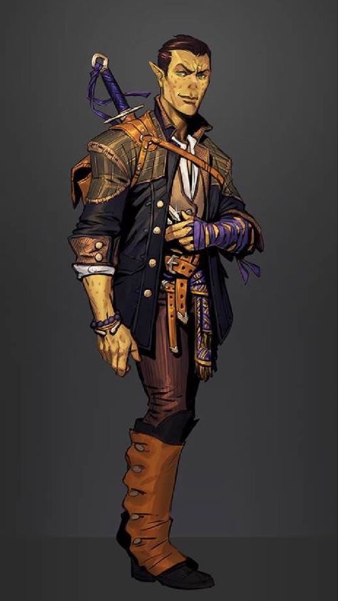 Half Elf Bard, Half Orc, Elf Warrior, Half Elf, Pathfinder Rpg, Male Character, Fantasy Races, Dungeons And Dragons Characters, Dnd Art