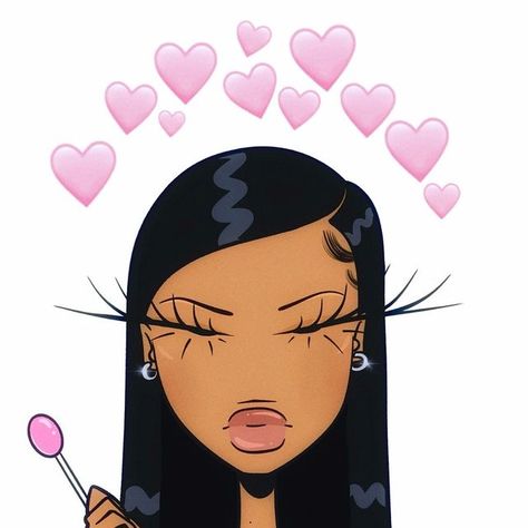 @solostrations on Instagram Instagram Posts Ideas Aesthetic, Harmony Core, Solostrations Art, Cartoon Black Women, Baddie Pfp Pink, Cartoon Baddies, Bratz Art, Baddie Art, Realistic Wallpaper