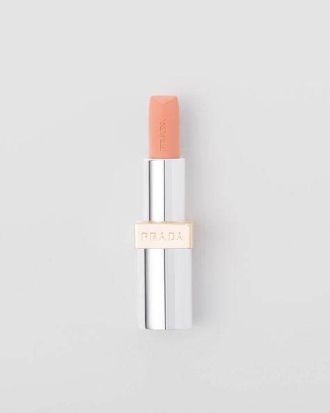 B11 - Alabaster Prada Monochrome Hyper Matte Lipstick - B11 - Alabaster | PRADA Prada Makeup, Beauty Lipstick, Color Depth, Pretty Makeup, Intense Colors, Matte Lipstick, Jojoba Oil, Prada, Fragrance