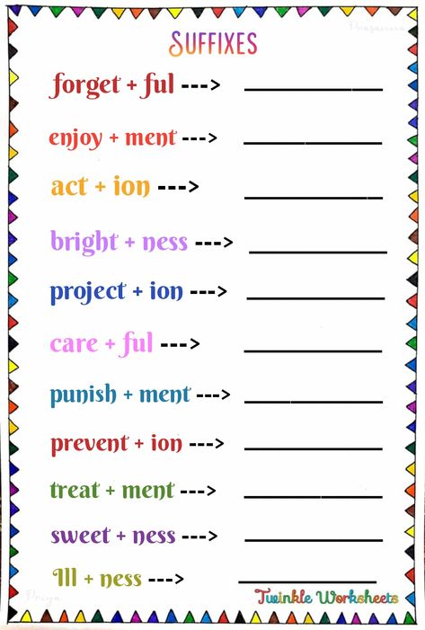 Suffixes Worksheets 1st Grade, Prefixes And Suffixes Worksheets Grade 4, Part Of Speech Grammar, Suffixes Worksheets, English Grammar For Kids, Worksheets For Grade 3, English Stories For Kids, Multisyllabic Words, Grammar For Kids