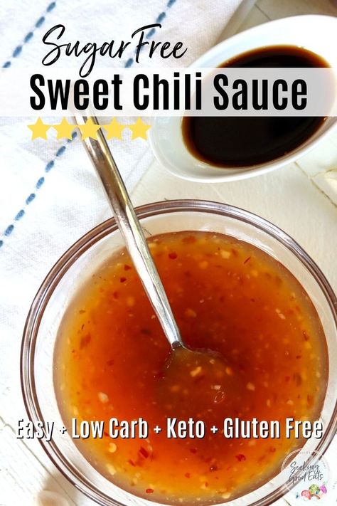 Sweet Chili Sauce Recipe Easy, Asian Sweet Chili Sauce, Thai Sweet Chili Sauce Recipe, Chili Dipping Sauce, Sweet Chili Sauce Recipe, Sweet Chili Dipping Sauce, Chili Sauce Recipe, Thai Chili Sauce, Keto Sauces